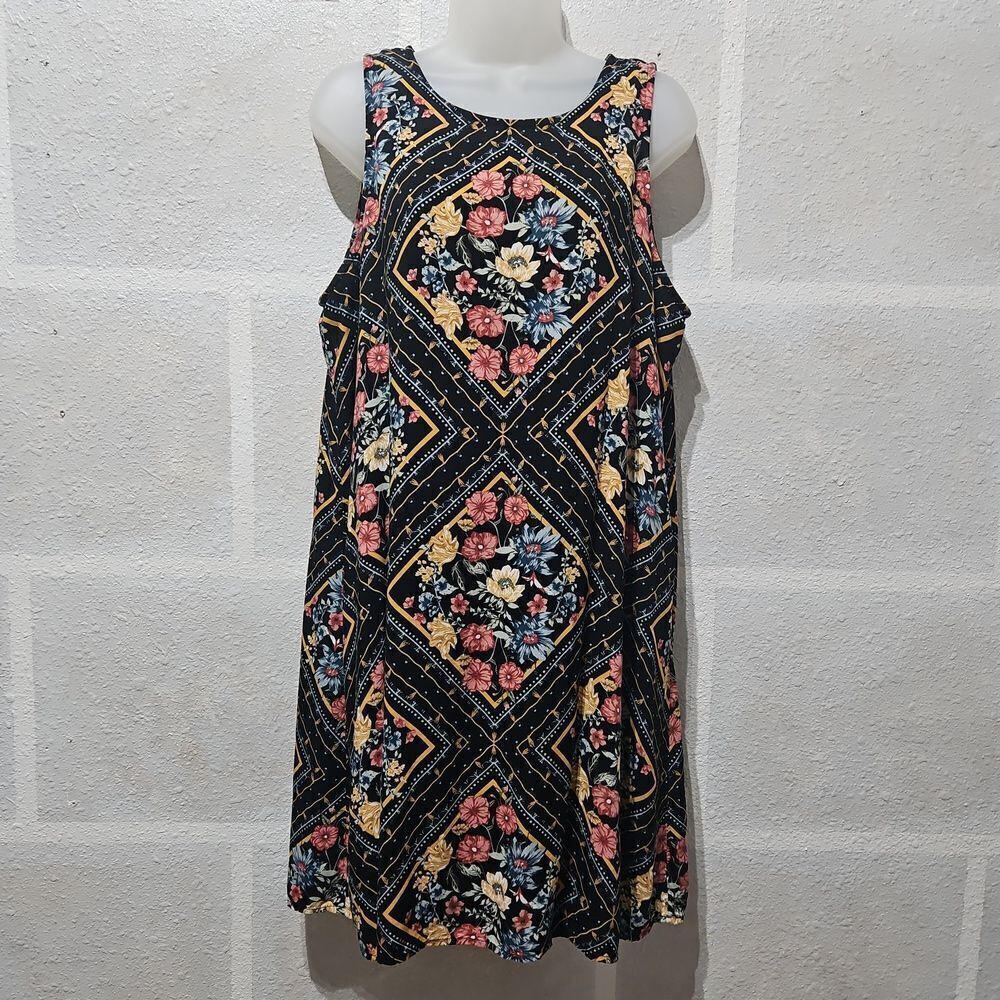 Maurices Floral Print Sleeveless Midi Dress